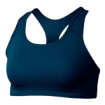Women's High-Impact Solid Teal Blue Racerback Sports Bra
