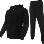 Men's Fleece Tracksuit Set | Zip-Up Hoodie & Jogger Sweatpants