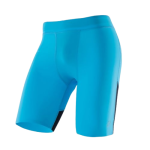 Men's Performance Turquoise Blue Athletic Compression Shorts