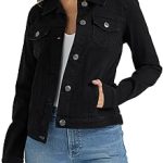 Modern High-Collar Mid-Wash Denim Jacket