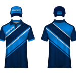 Super Express Sublimated T20 Cricket Jersey and Cap Set – Navy & Cyan