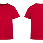 Classic Solid Red Crew Neck Short-Sleeve Men's T-Shirt