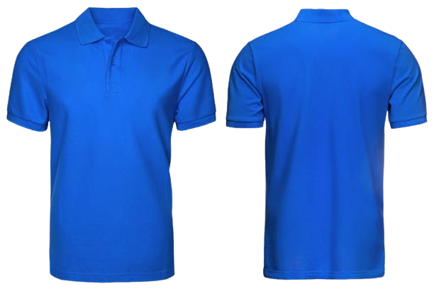 istockphoto-832232904-612x612-removebg-preview Premium Royal Blue Collared T-Shirt – Front and Back View - Image 1