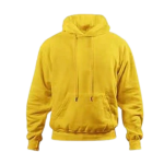 Classic Vibrant Yellow Pullover Kangaroo Pocket Hoodie
