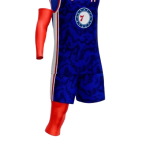 Custom Sublimated Royal Blue Camo Graphic Athletic Basketball Uniform Set